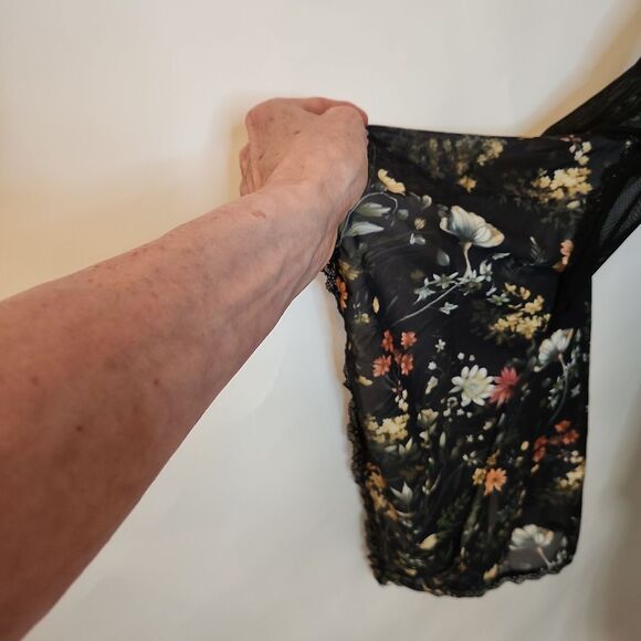 Dolls Kill Current Mood Floral Print Duster NWT SIZE S - Picture 7 of 10